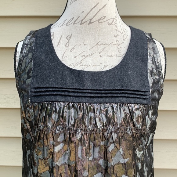 tory Burch Claire Metallic Cheetah Print Tank - Picture 3 of 16